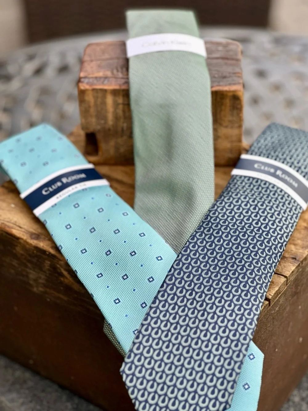 Tie Bundle Macys Club Room Calvin Klein Polyester Ties NWT Classic Patterns